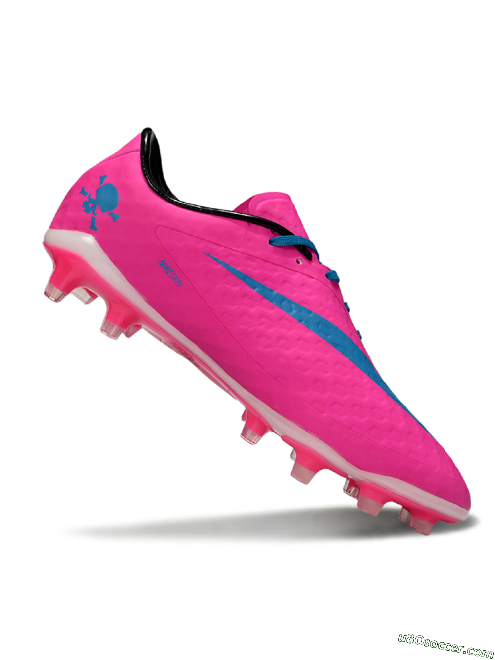 Nike Hypervenom Phantom FG Firm Ground Soccer Cleats - Pink/Blue/White 4