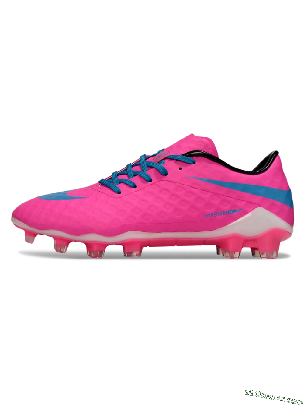 Nike Hypervenom Phantom FG Firm Ground Soccer Cleats - Pink/Blue/White 2