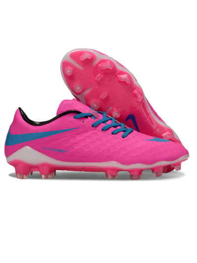 Nike Hypervenom Phantom FG Firm Ground Soccer Cleats - Pink/Blue/White