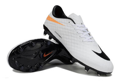 Nike Hypervenom Phantom FG Firm Ground Soccer Cleats - White/Black/Orange