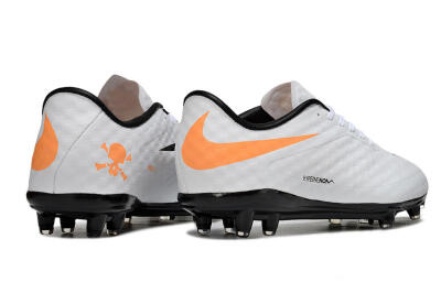 Nike Hypervenom Phantom FG Firm Ground Soccer Cleats - White/Black/Orange