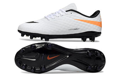 Nike Hypervenom Phantom FG Firm Ground Soccer Cleats - White/Black/Orange