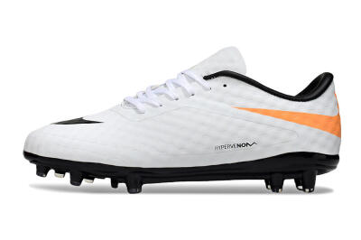 Nike Hypervenom Phantom FG Firm Ground Soccer Cleats - White/Black/Orange