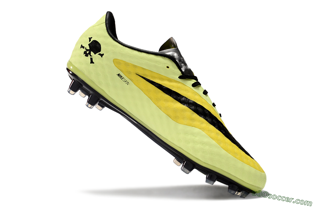 Nike Hypervenom Phantom FG Firm Ground Soccer Cleats - Yellow/Black/Silver 4