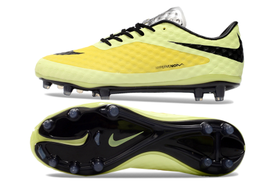 Nike Hypervenom Phantom FG Firm Ground Soccer Cleats - Yellow/Black/Silver