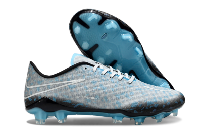 Nike Hypervenom Phantom FG Firm Ground Soccer Cleats - Grey/White/Blue