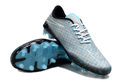 Nike Hypervenom Phantom FG Firm Ground Soccer Cleats - Grey/White/Blue