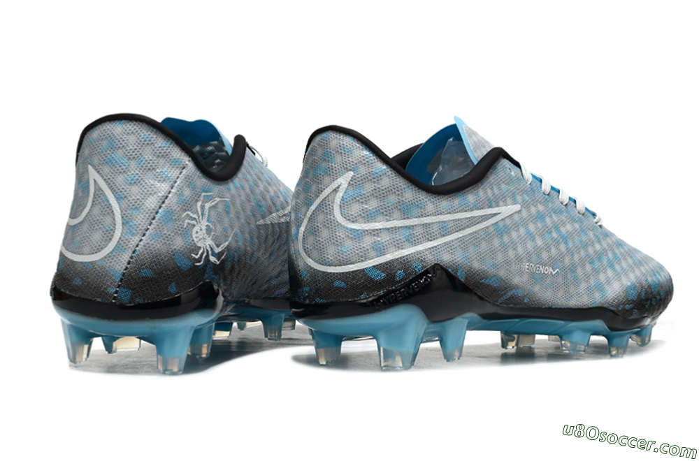 Nike Hypervenom Phantom FG Firm Ground Soccer Cleats - Grey/White/Blue 6