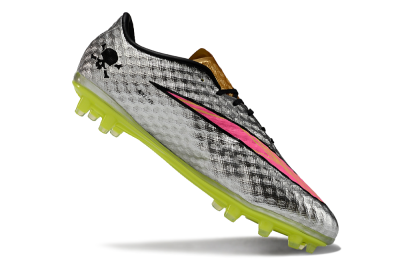Nike Hypervenom Phantom FG Firm Ground Soccer Cleats - Silver/Pink/Yellow