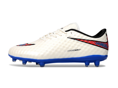 Nike Hypervenom Phantom FG Firm Ground Soccer Cleats - White/Red/Blue