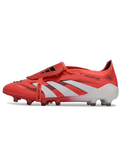 Adidas Predator 25 Elite Foldover Tongue AG Artificial Grass Soccer Cleats - Red/White/Black