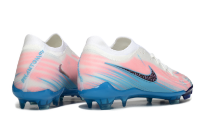 Nike Phantom GX 2 Elite FG Firm Ground Soccer Cleats - White/Pink/Blue