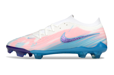 Nike Phantom GX 2 Elite FG Firm Ground Soccer Cleats - White/Pink/Blue