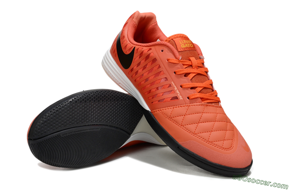 Nike Lunar Gato 2 IC Indoor & Futsal Soccer Shoes - Red/Black/White 3