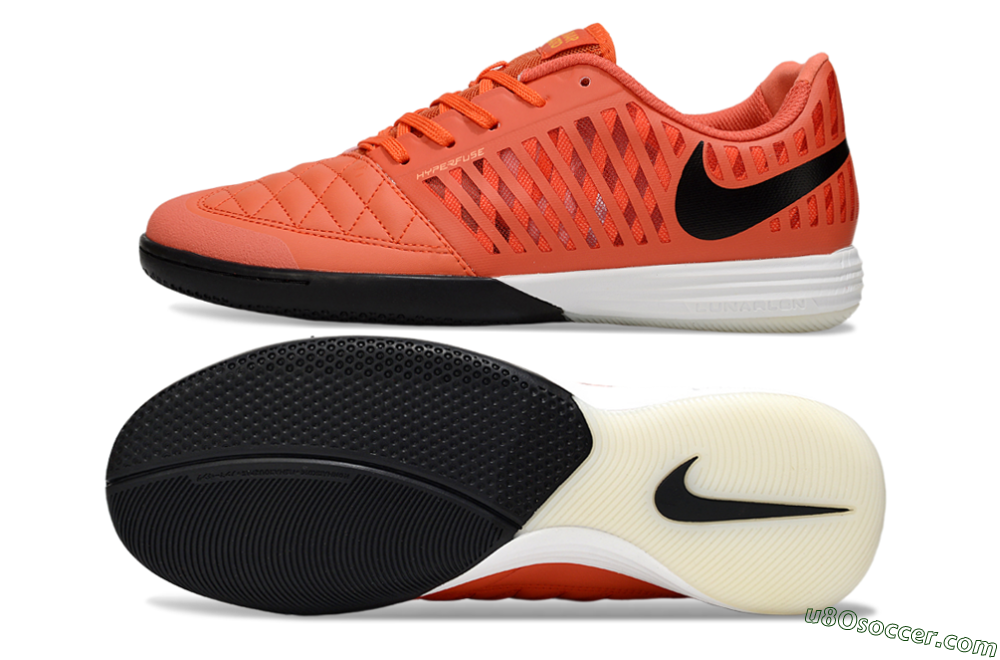 Nike Lunar Gato 2 IC Indoor & Futsal Soccer Shoes - Red/Black/White 0