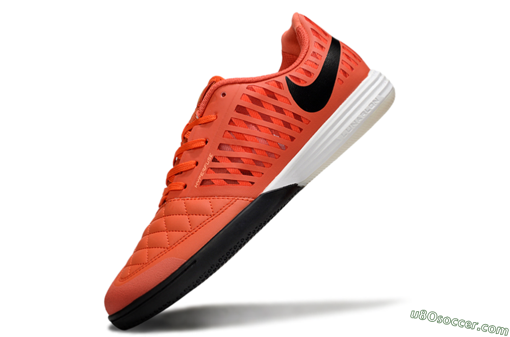 Nike Lunar Gato 2 IC Indoor & Futsal Soccer Shoes - Red/Black/White 5