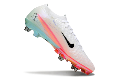 Nike Air Zoom Mercurial Vapor 16 Elite SG Soft Ground Soccer Cleats - White/Black/Pink