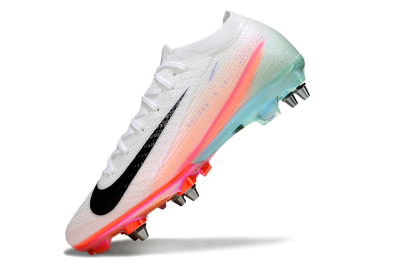 Nike Air Zoom Mercurial Vapor 16 Elite SG Soft Ground Soccer Cleats - White/Black/Pink