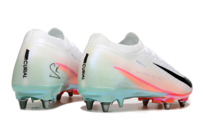 Nike Air Zoom Mercurial Vapor 16 Elite SG Soft Ground Soccer Cleats - White/Black/Pink