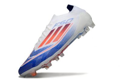 Adidas F50 Elite FG Firm Ground Soccer Cleats - White/Blue/Red