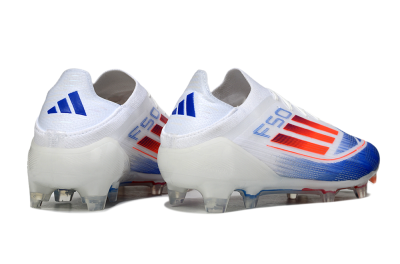 Adidas F50 Elite FG Firm Ground Soccer Cleats - White/Blue/Red