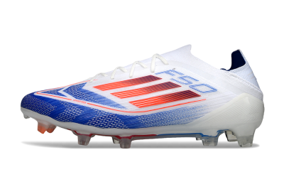 Adidas F50 Elite FG Firm Ground Soccer Cleats - White/Blue/Red