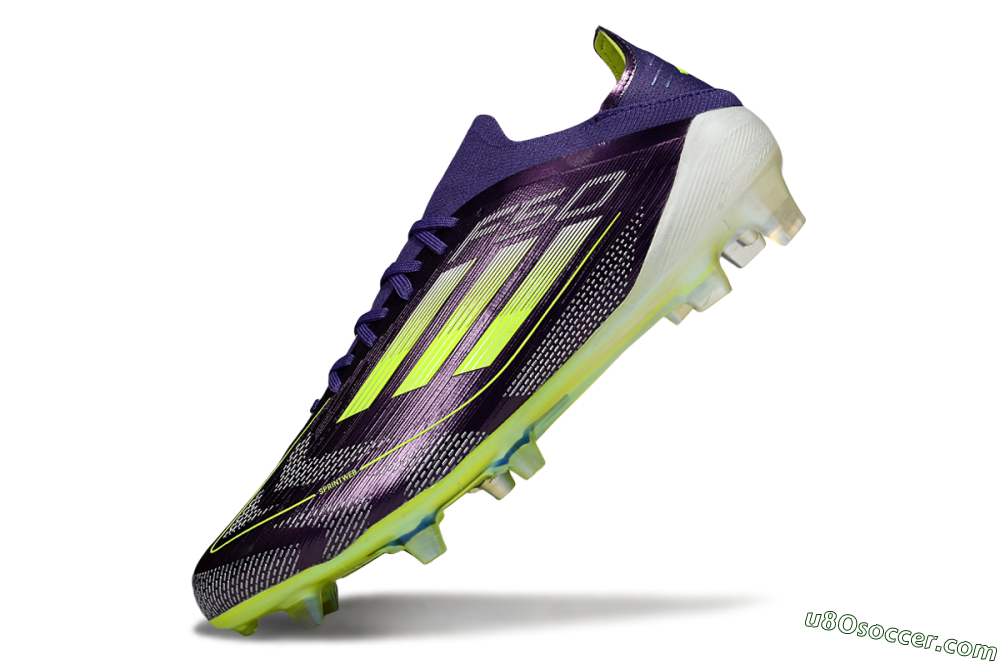 Adidas F50 Elite FG Firm Ground Soccer Cleats - Purple/Yellow 5