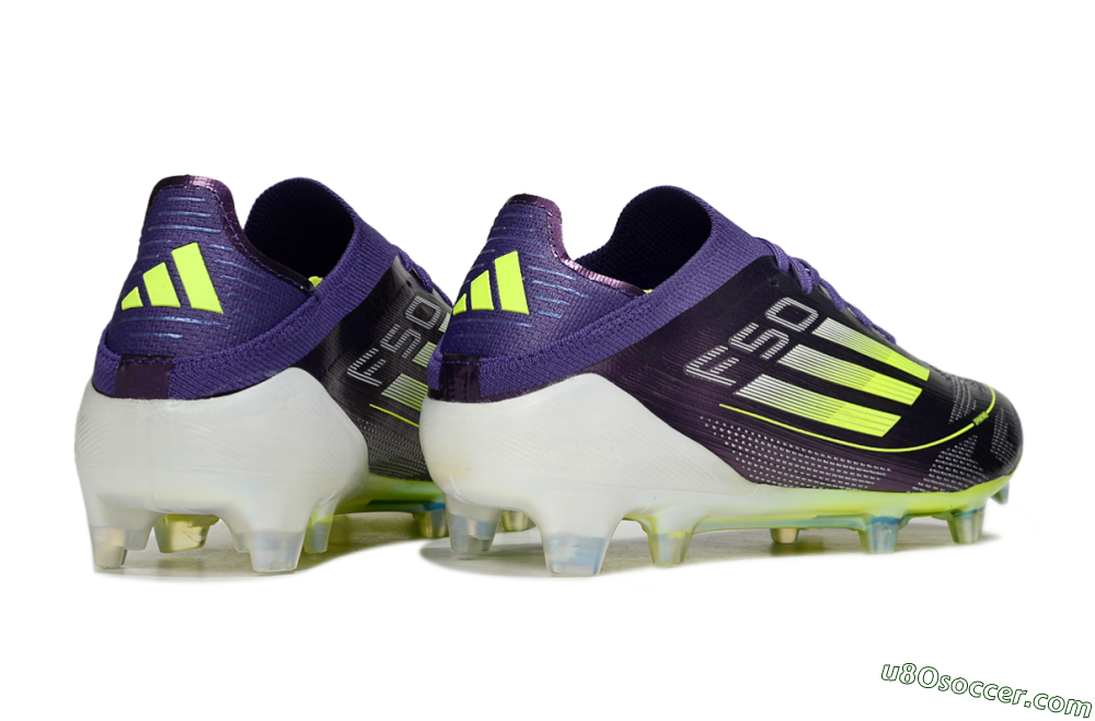 Adidas F50 Elite FG Firm Ground Soccer Cleats - Purple/Yellow 6