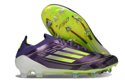 Adidas F50 Elite FG Firm Ground Soccer Cleats - Purple/Yellow