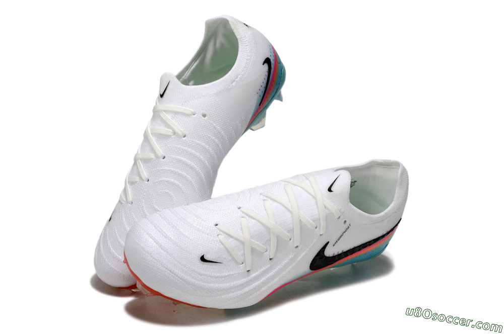 Nike Phantom GX 2 Elite FG Firm Ground Soccer Cleats - White/Red/Blue 3