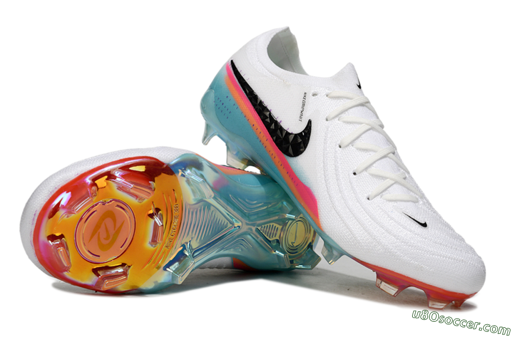 Nike Phantom GX 2 Elite FG Firm Ground Soccer Cleats - White/Red/Blue 0
