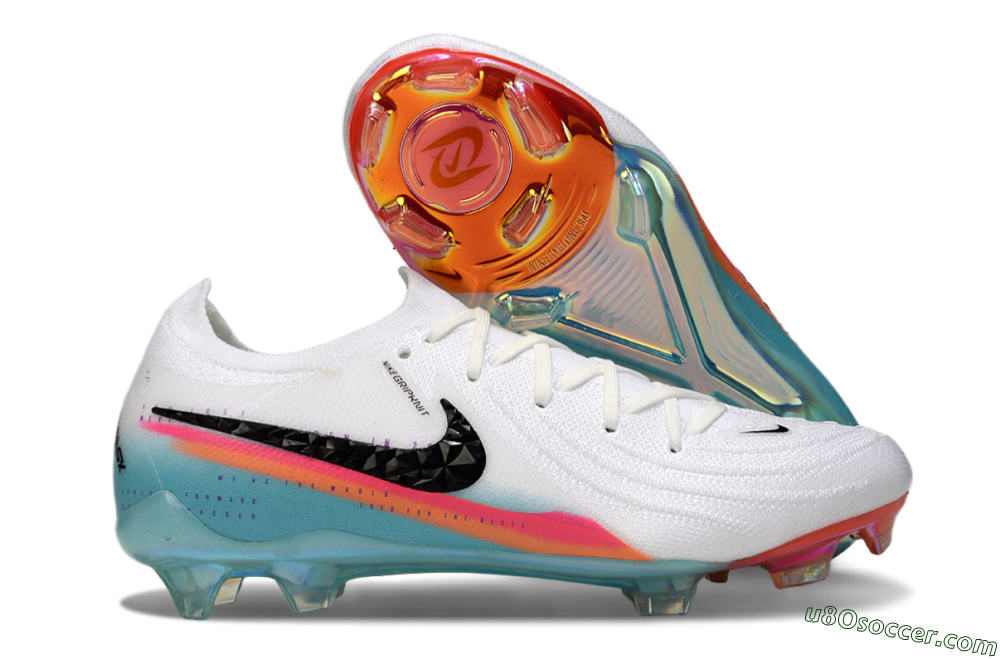 Nike Phantom GX 2 Elite FG Firm Ground Soccer Cleats - White/Red/Blue 1