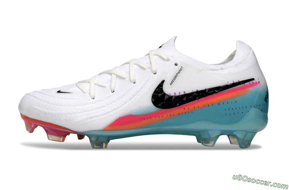 Nike Phantom GX 2 Elite FG Firm Ground Soccer Cleats - White/Red/Blue 2