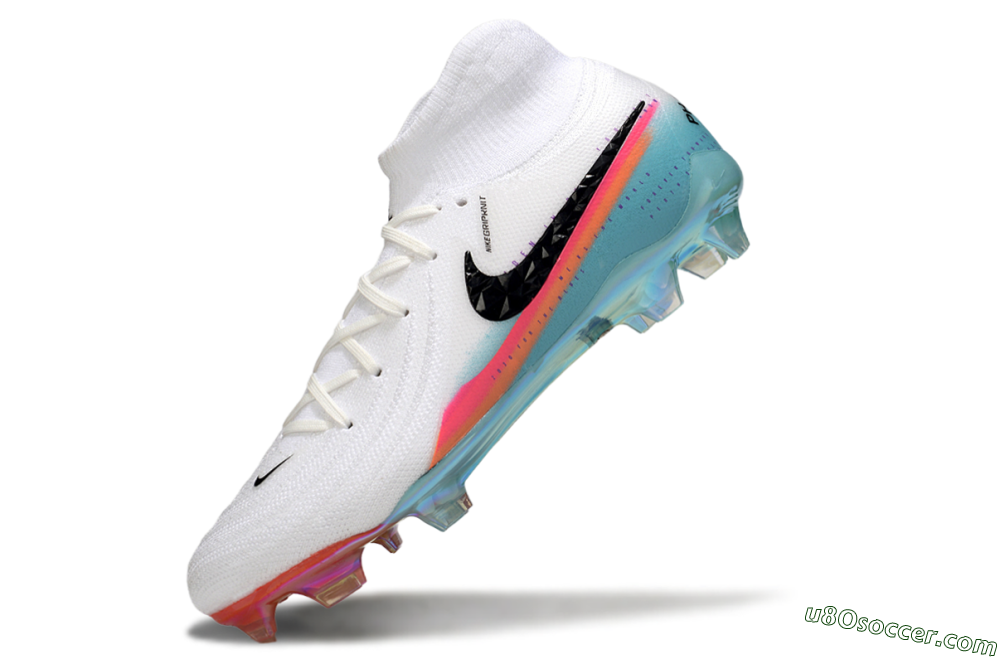 Nike Phantom Luna Elite FG Firm Ground Soccer Cleats - White/Red/Blue 5