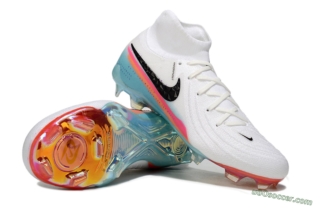Nike Phantom Luna Elite FG Firm Ground Soccer Cleats - White/Red/Blue 0