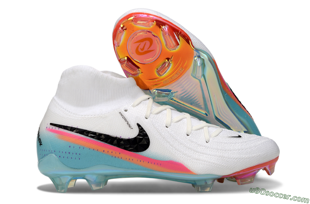 Nike Phantom Luna Elite FG Firm Ground Soccer Cleats - White/Red/Blue 1