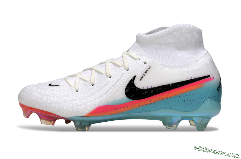 Nike Phantom Luna Elite FG Firm Ground Soccer Cleats - White/Red/Blue 2