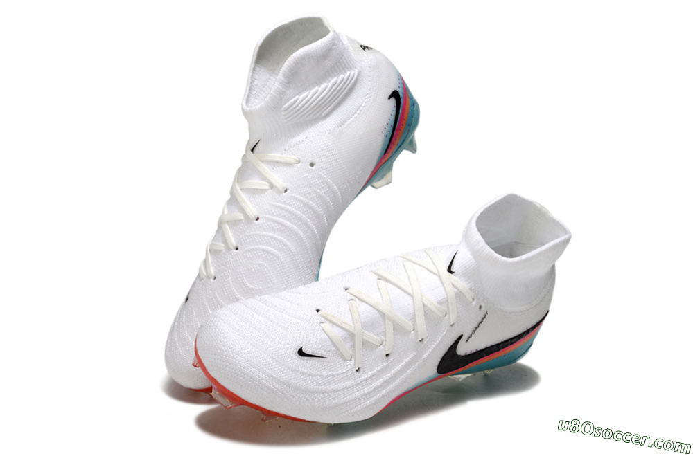 Nike Phantom Luna Elite FG Firm Ground Soccer Cleats - White/Red/Blue 3