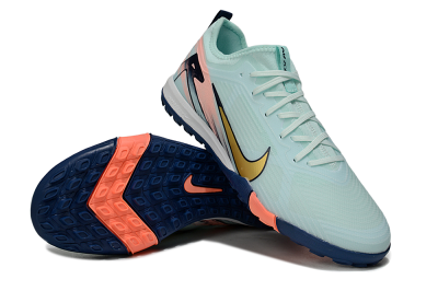 Nike Air Zoom Mercurial Vapor 16 Pro TF Artificial Turf Soccer Shoes - Jade/Gold/Pink