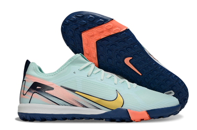 Nike Air Zoom Mercurial Vapor 16 Pro TF Artificial Turf Soccer Shoes - Jade/Gold/Pink