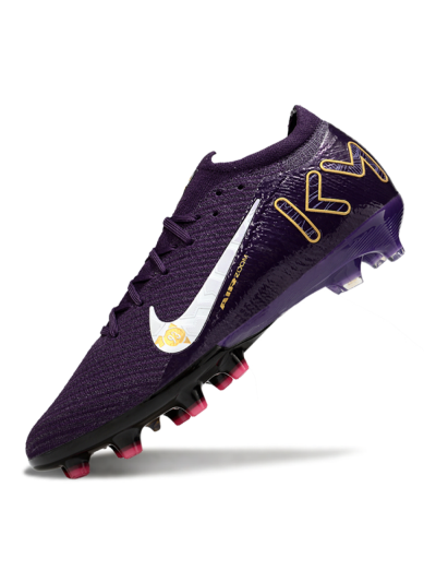 Nike Air Zoom Mercurial Vapor 16 Pro AG Artificial Grass Soccer Cleats - Purple/White/Gold