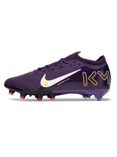 Nike Air Zoom Mercurial Vapor 16 Pro AG Artificial Grass Soccer Cleats - Purple/White/Gold