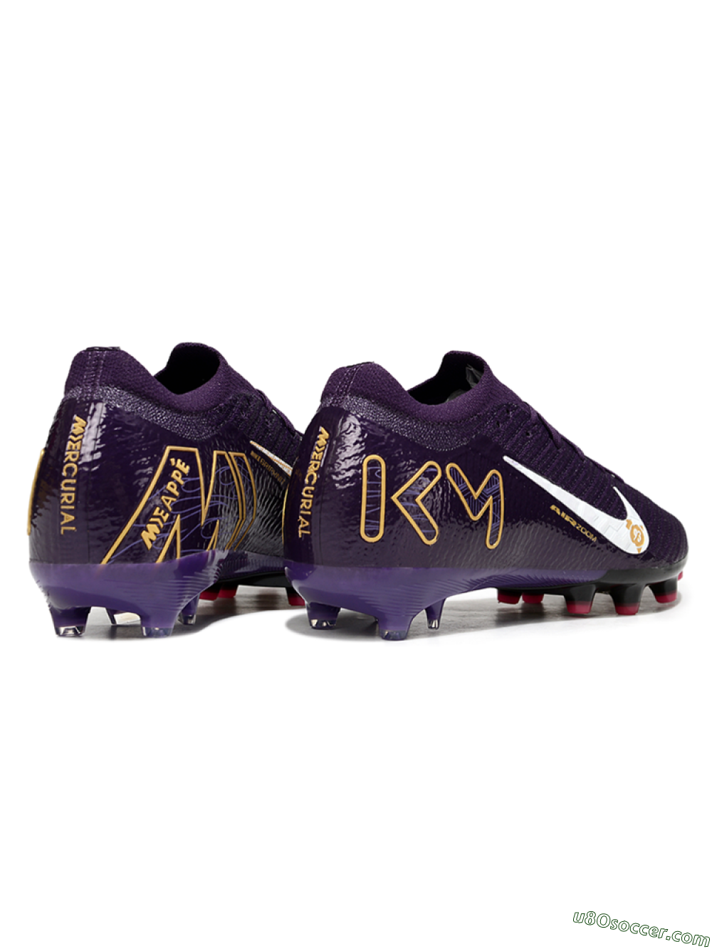 Nike Air Zoom Mercurial Vapor 16 Pro AG Artificial Grass Soccer Cleats - Purple/White/Gold 6