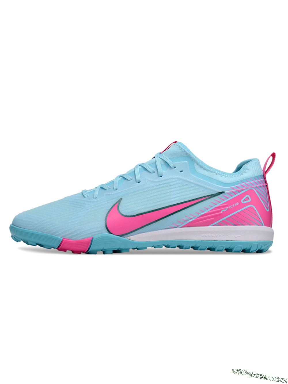 Nike Air Zoom Mercurial Vapor 16 Pro TF Artificial Turf Soccer Shoes - Jade/Pink/White 2