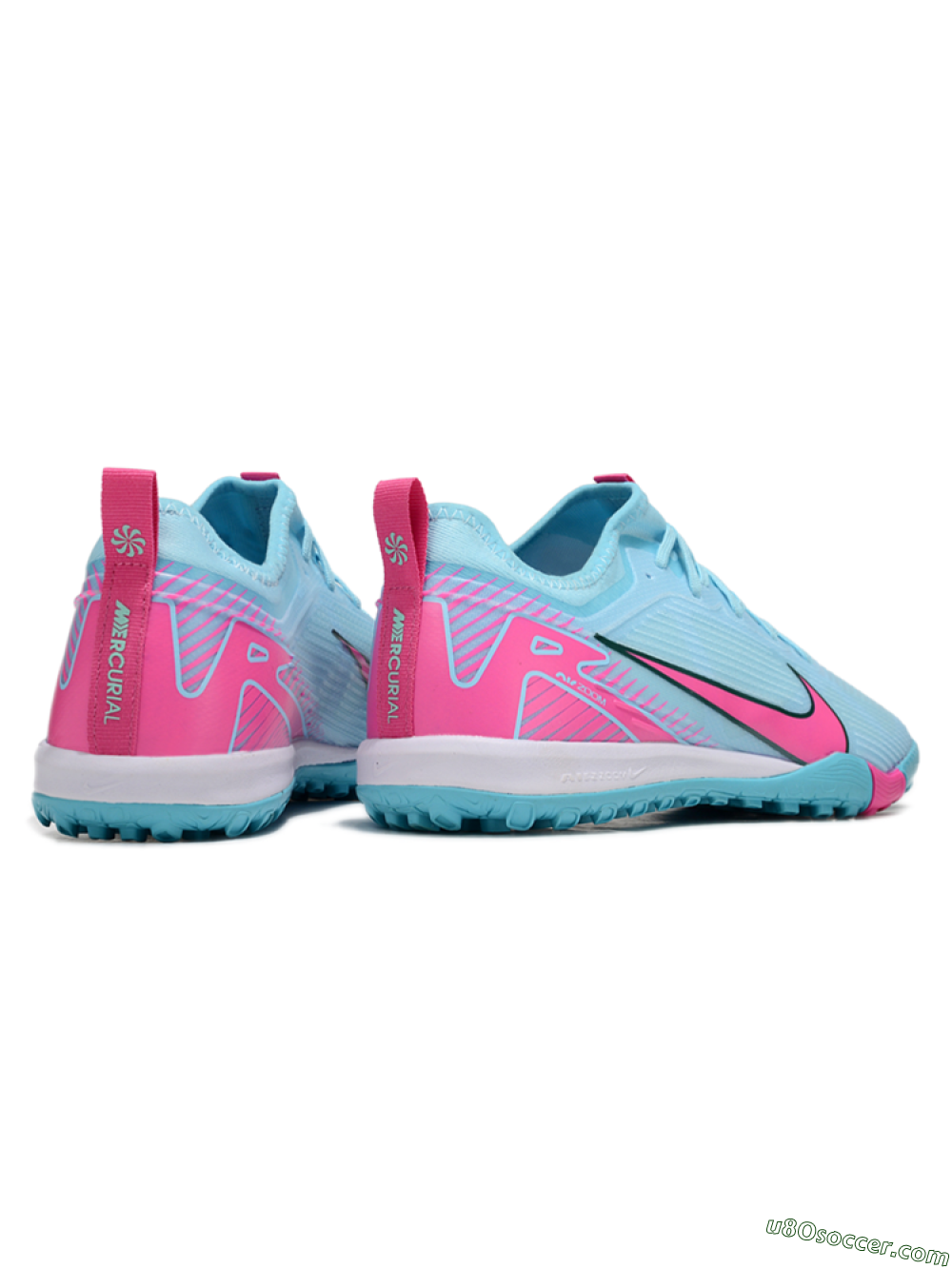 Nike Air Zoom Mercurial Vapor 16 Pro TF Artificial Turf Soccer Shoes - Jade/Pink/White 6