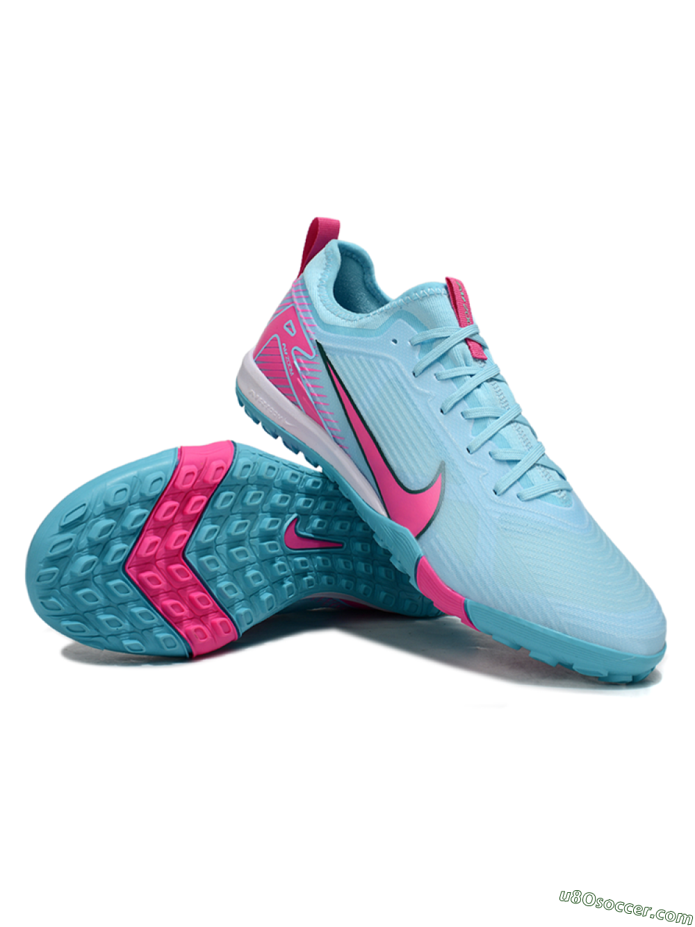 Nike Air Zoom Mercurial Vapor 16 Pro TF Artificial Turf Soccer Shoes - Jade/Pink/White 3