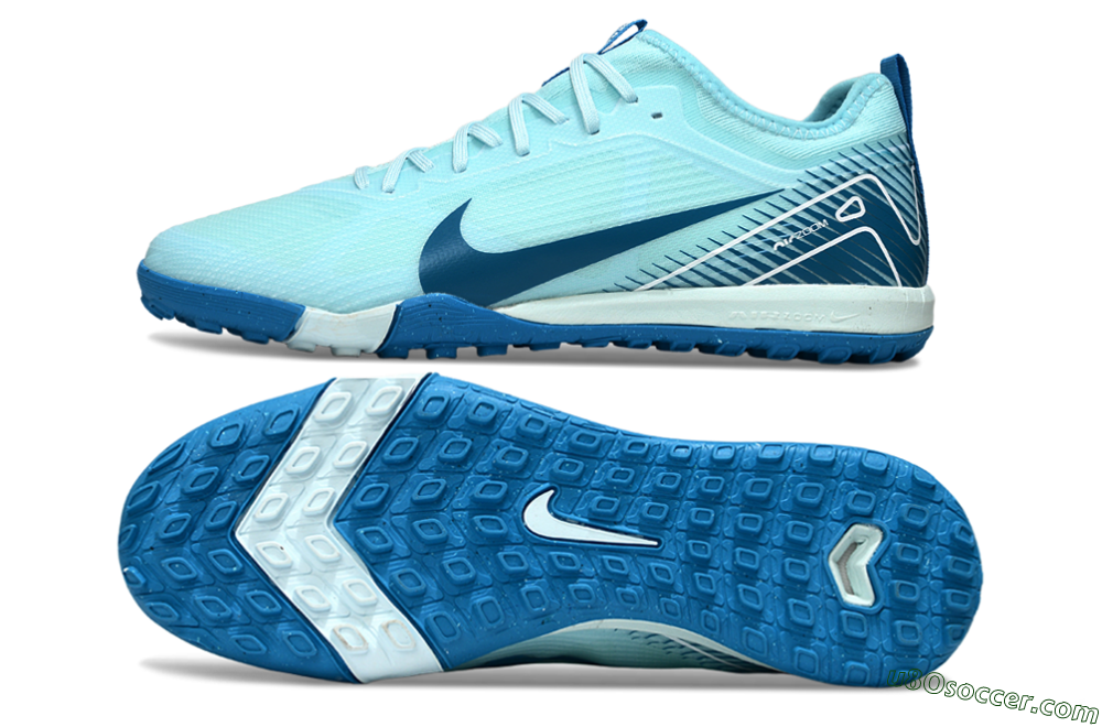 Nike Air Zoom Mercurial Vapor 16 Pro TF Artificial Turf Soccer Shoes - Jade/White/Blue 0