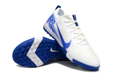 Nike Air Zoom Mercurial Vapor 16 Pro TF Artificial Turf Soccer Shoes - Whtie/Beige/Blue