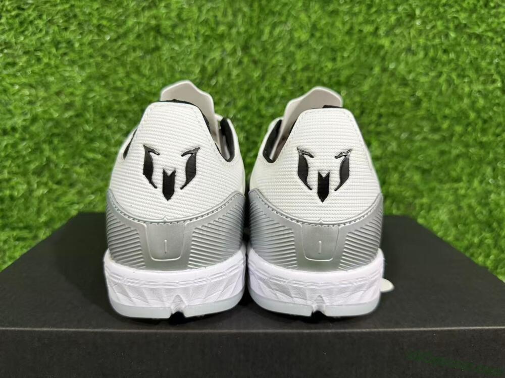 Messi x Adidas F50 Pro TF Artificial Turf Soccer Shoes - Silver/Red/Black