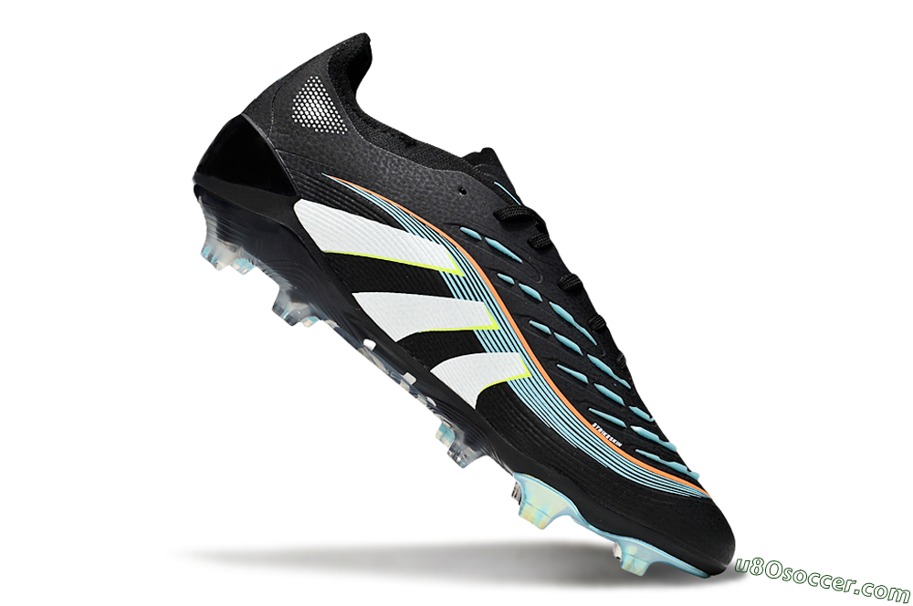 Adidas Predator 25 Elite FG Firm Ground Soccer Cleats - Black/White/Jade 4